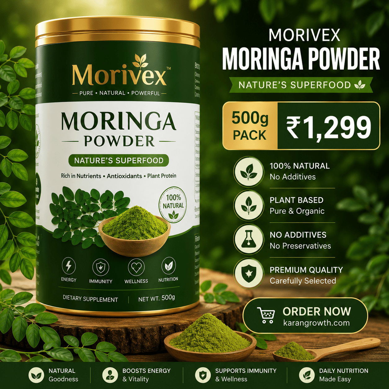 Morivex Moringa Powder 500g